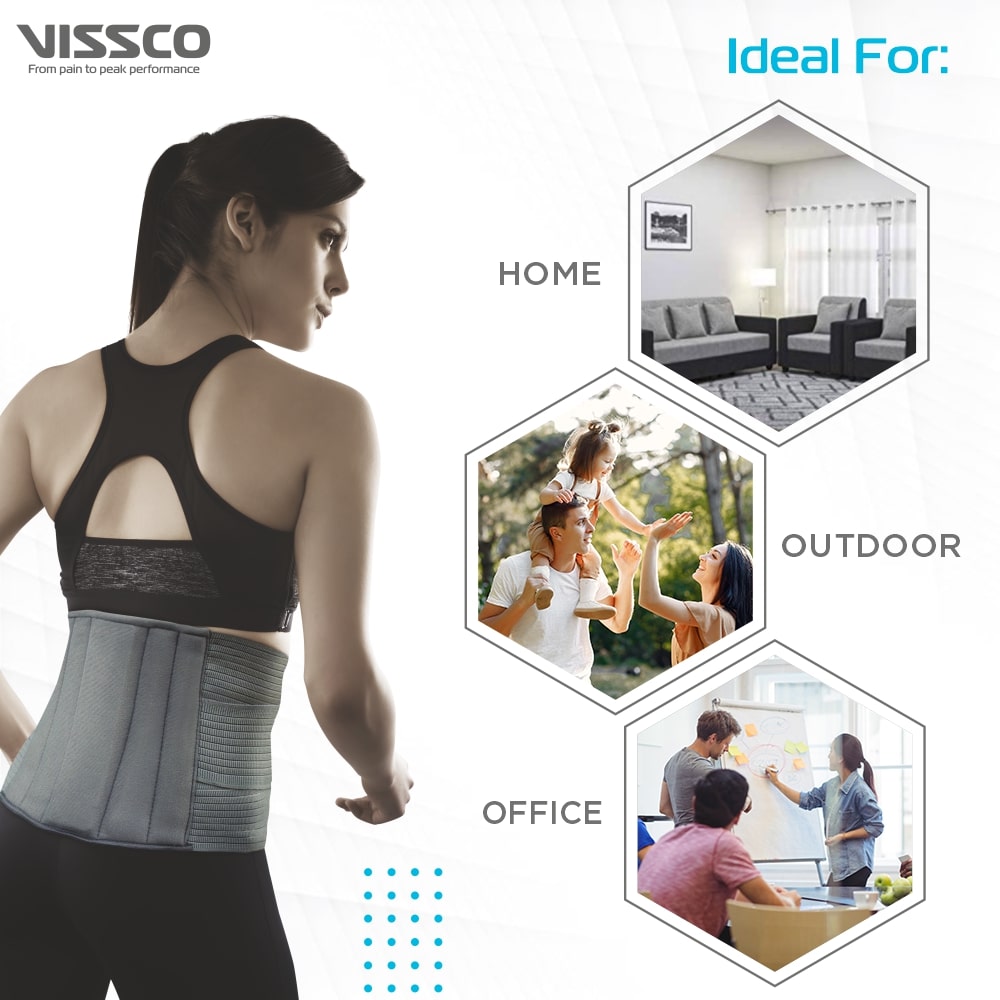 Lumbocare LS Belt | Lower Back & Abdomen Support (Grey)