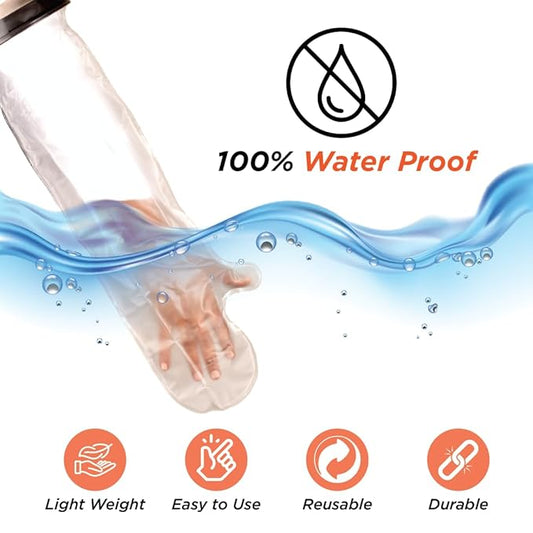 Waterproof Arm Cast Cover (Up to Elbow) for Left & Right Hand
