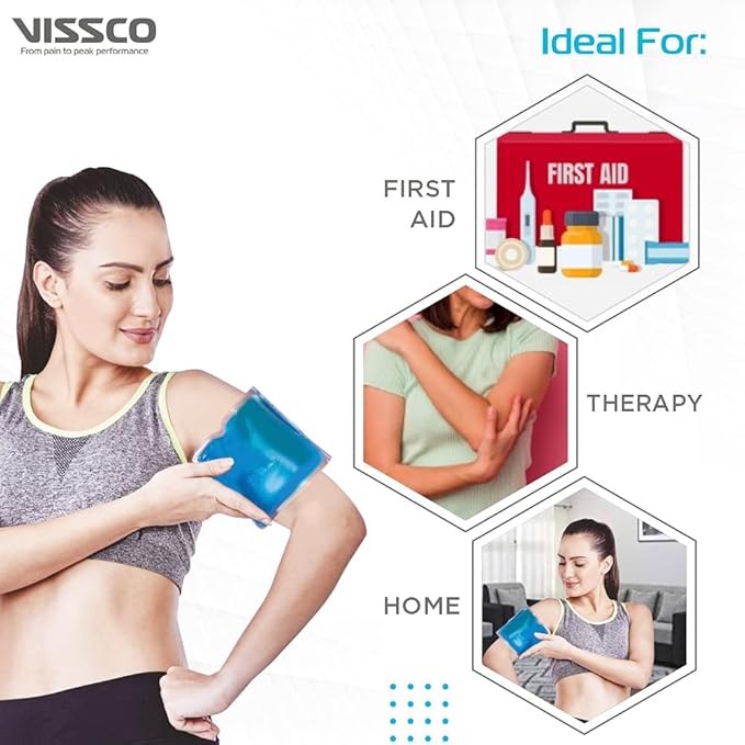 Icecool Gel Pack | Re-Freezable Pain Relief & Swelling (Blue) 24x12 cm