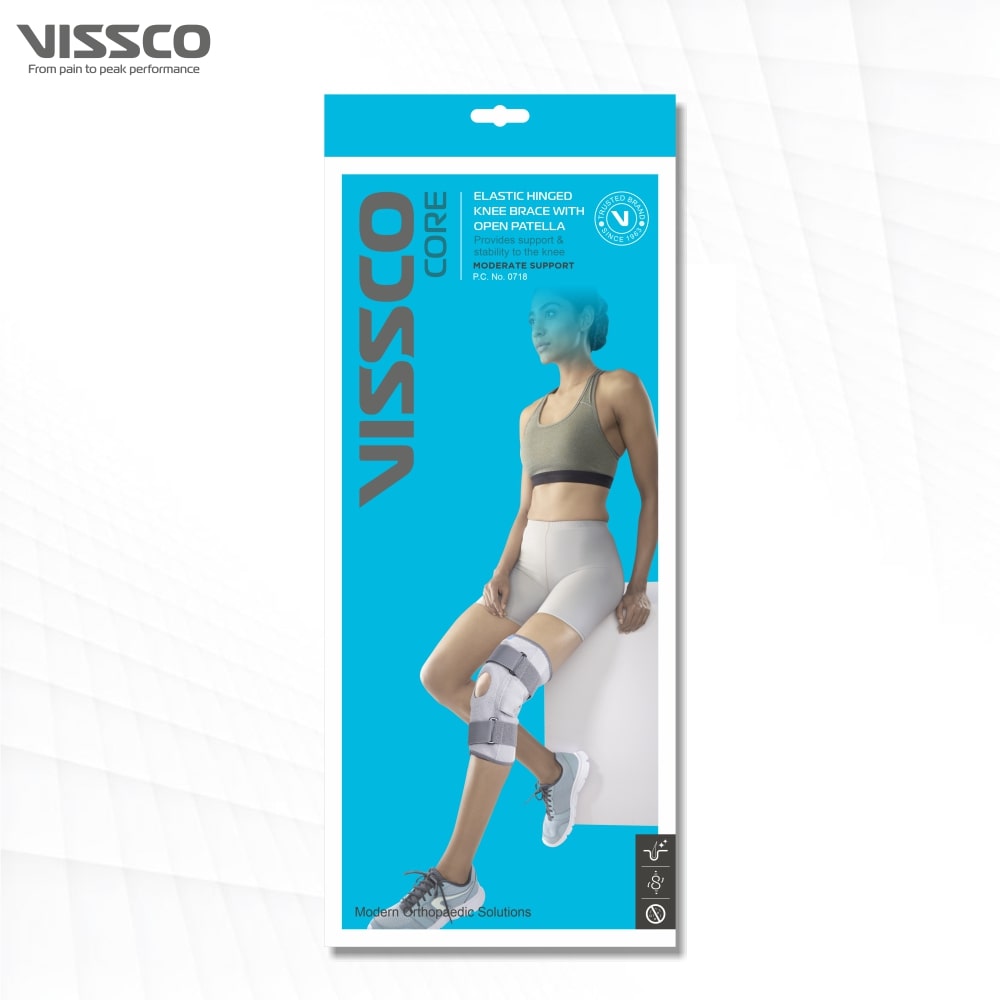 Stretch Hinged Knee Brace | Open Patella, Moderate Support
