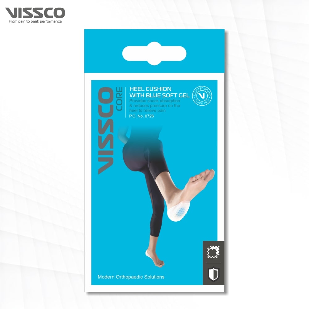 Heel Cushion with Blue Spot | Shock Absorption & Pressure Relief (Blue)