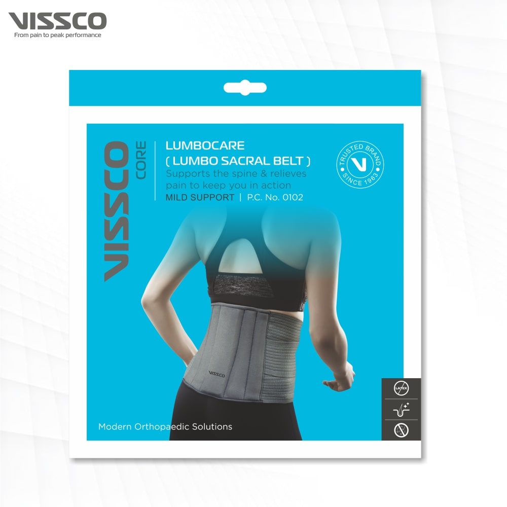 Lumbocare LS Belt | Lower Back & Abdomen Support (Grey)