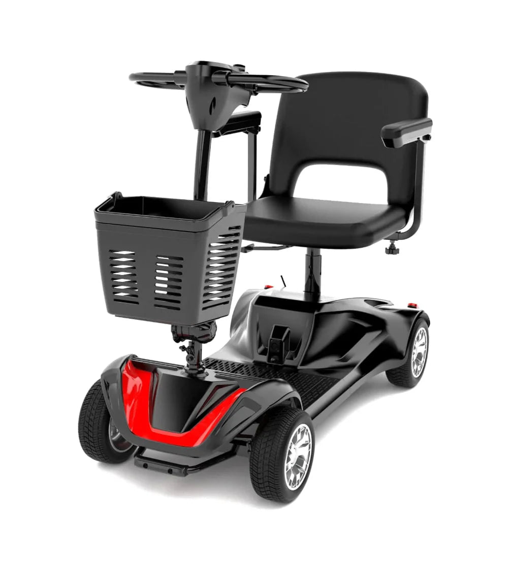 Foldable 4-Wheel Electric Mobility Chair – 250W Motor, Detachable Seat, Compact & Portable, Supports Up to 120 kg