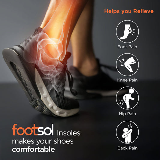 Footsol High Arch Shoe Insoles - Arch Support & Pain Relief