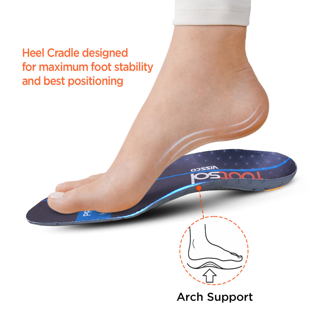 Footsol High Arch Shoe Insoles - Arch Support & Pain Relief