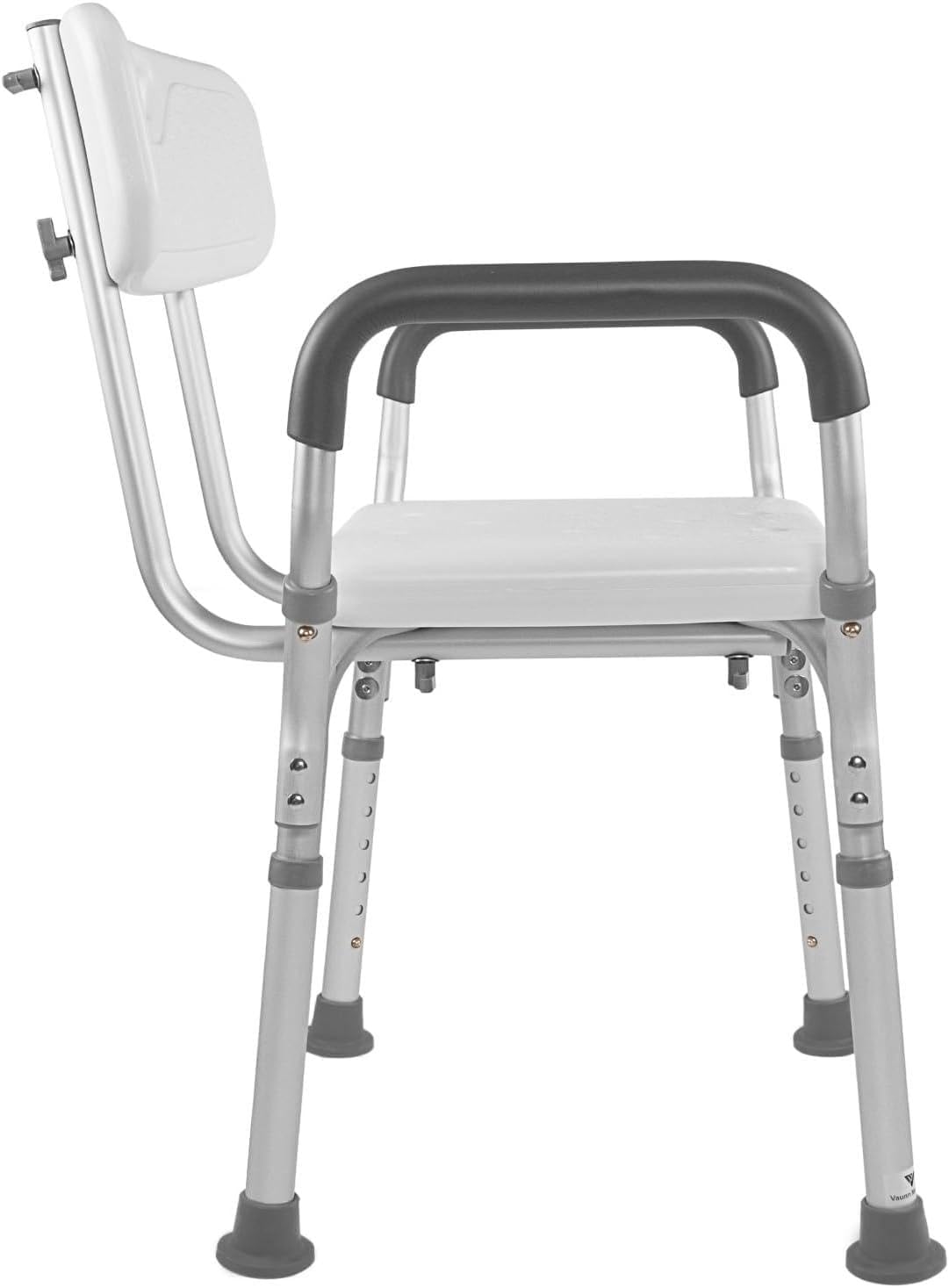 Shower Chair with Detachable Arm Rest & Height Adjustable