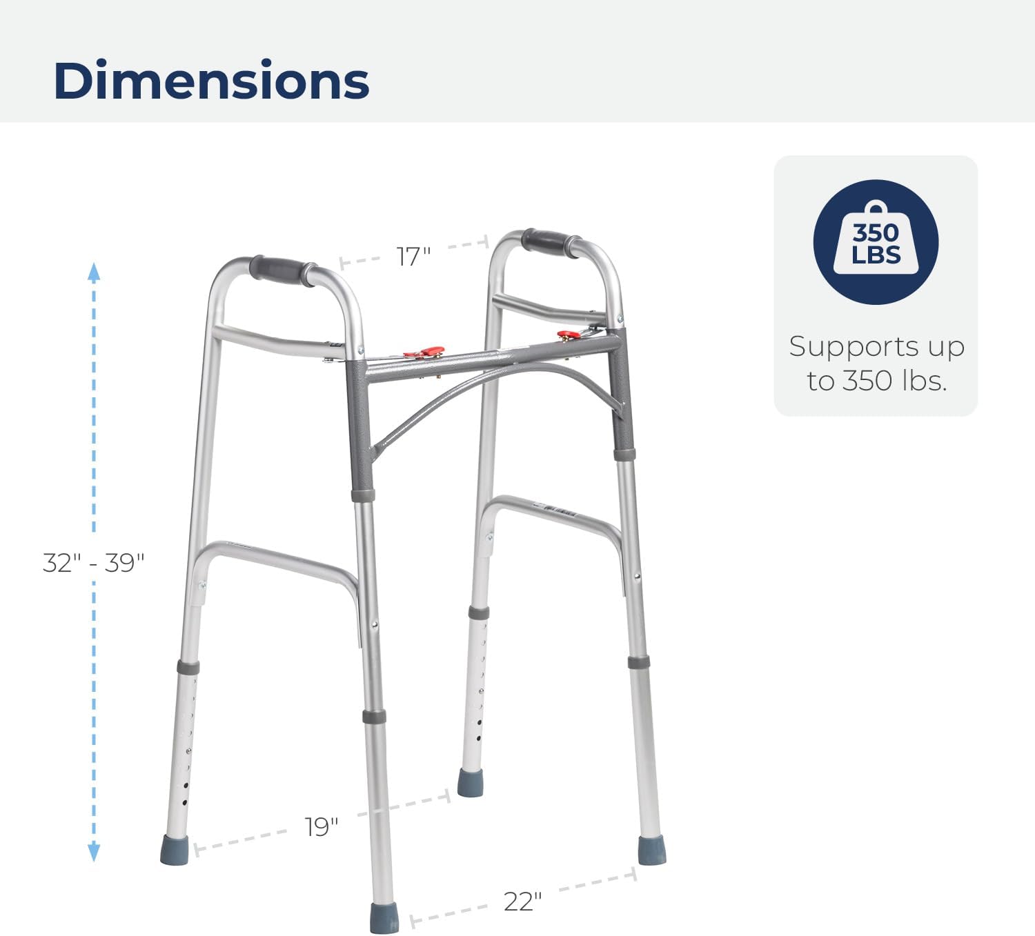 Lightweight Walker for Seniors Foldable
