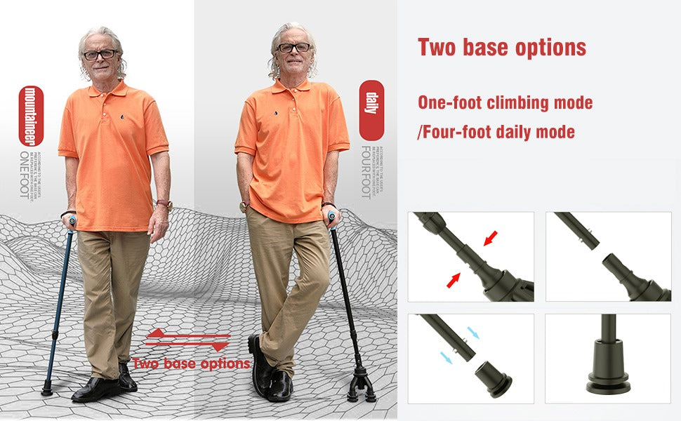 Ultralight Carbon Fiber Cane with LED