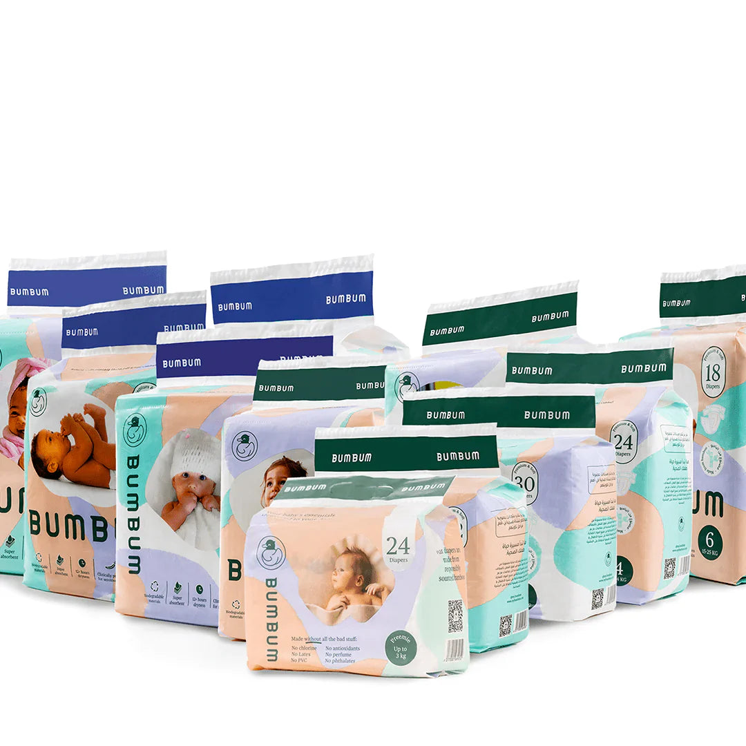 Bum Bum Baby Diapers Type - Sticker