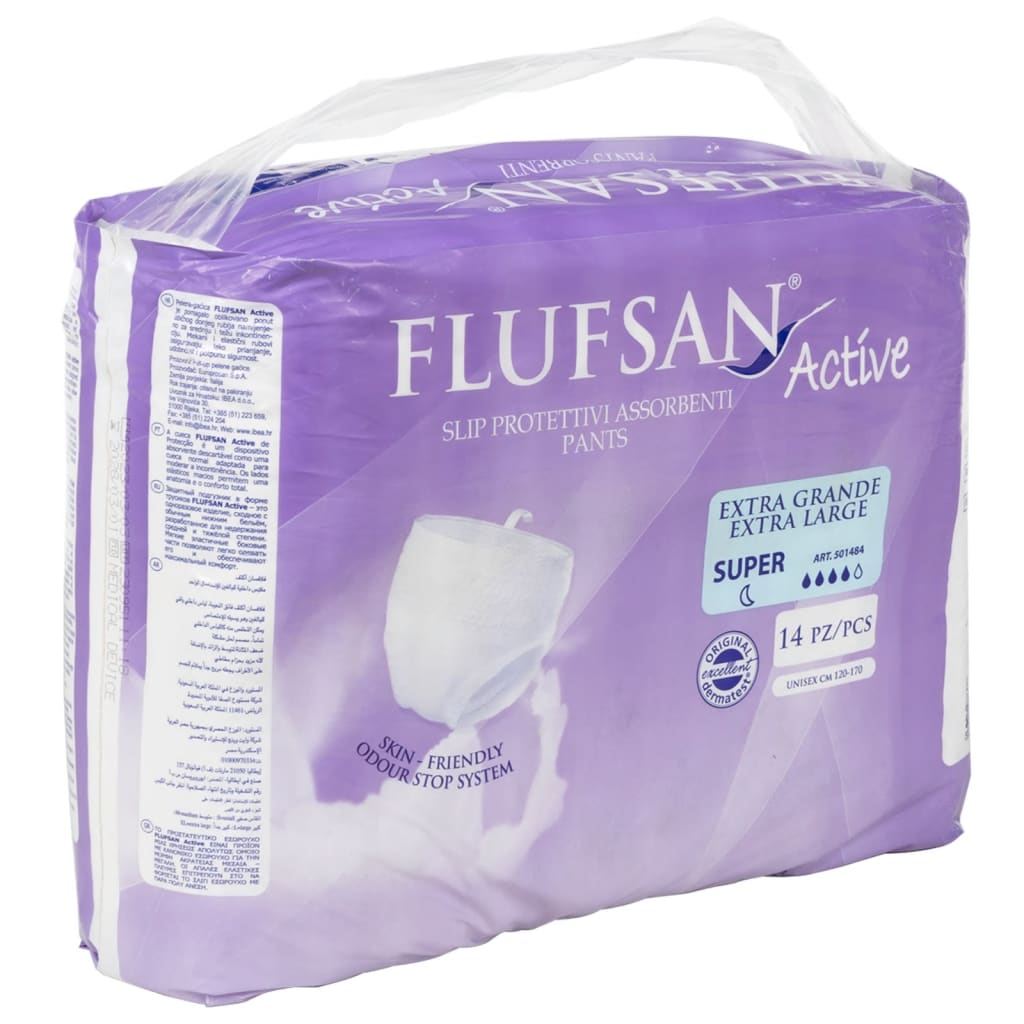 Flufsan Adult Diapers X-Large Pant - Packet of 14 Pcs