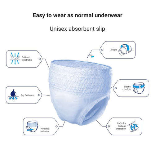 Flufsan Adult Diapers Large Pant - Packet of 14 Pcs
