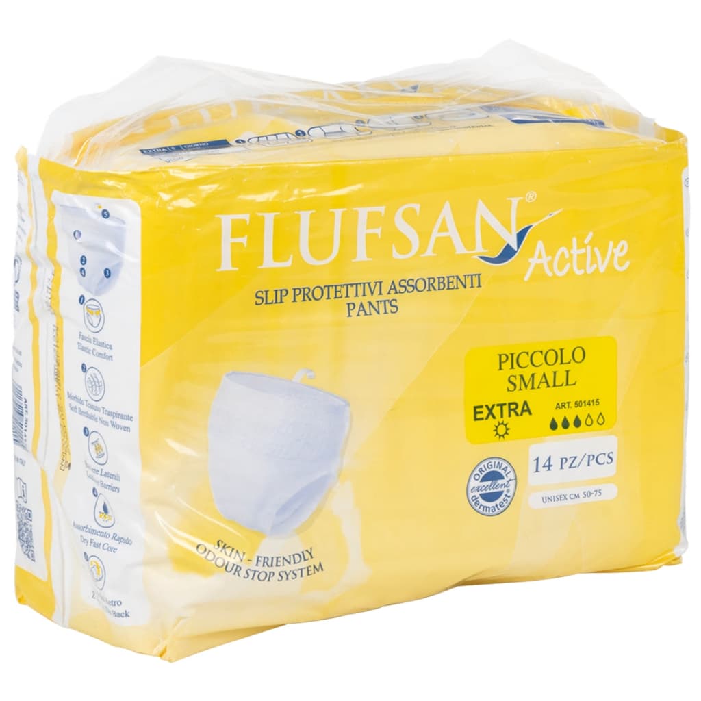 Flufsan Adult Diapers Small Pant - Packet of 14 Pcs
