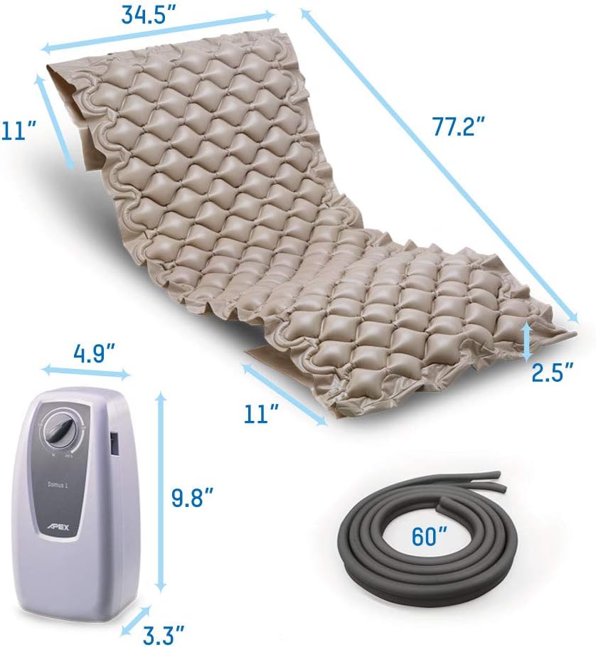 Bed Sores Mattress Well Domus 1 with Air Pump Dimensions: 196 x 90 x 6.4 cm