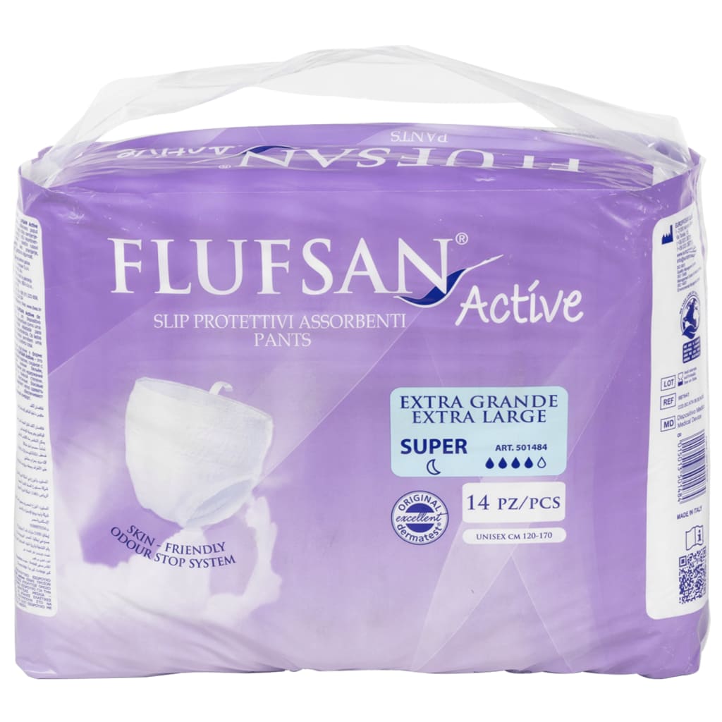 Flufsan Adult Diapers X-Large Pant - Packet of 14 Pcs