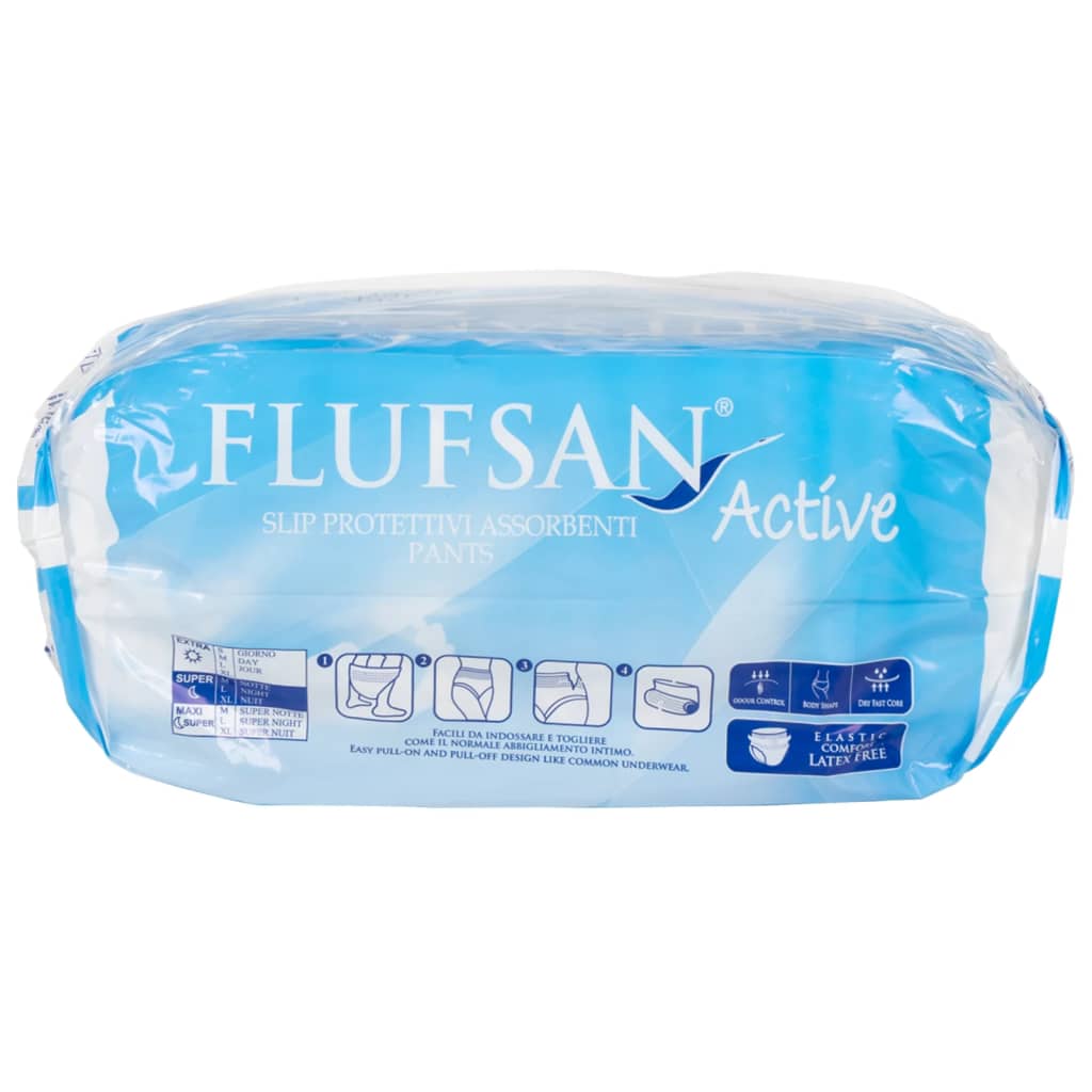 Flufsan Adult Diapers Medium Pant- Packet of 14 Pcs