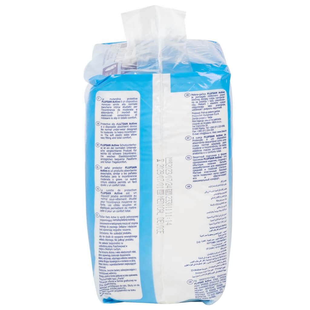 Flufsan Adult Diapers Medium Pant- Packet of 14 Pcs